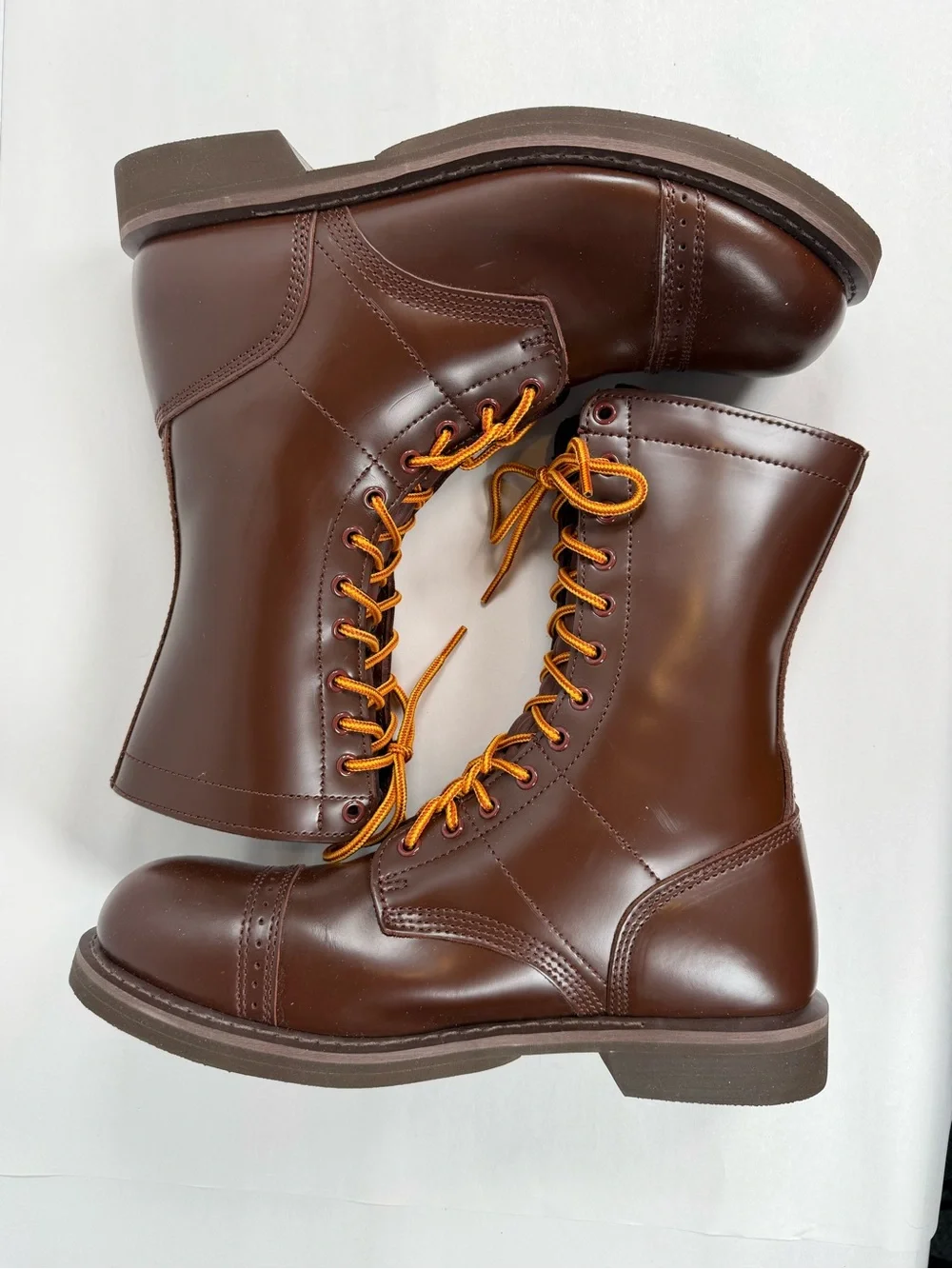 Rothco Men’s Jump Boots Size 11 Brown Leather Military Tactical Combat Boots